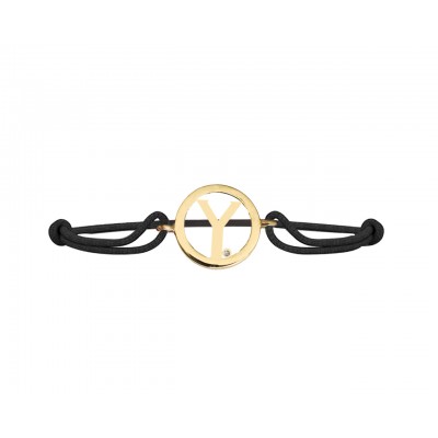 Alphabet Y Gold Bracelet